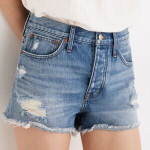 Madewell Relaxed Denim Shorts Homecrest Wash: Ripped Edition Women’s 26